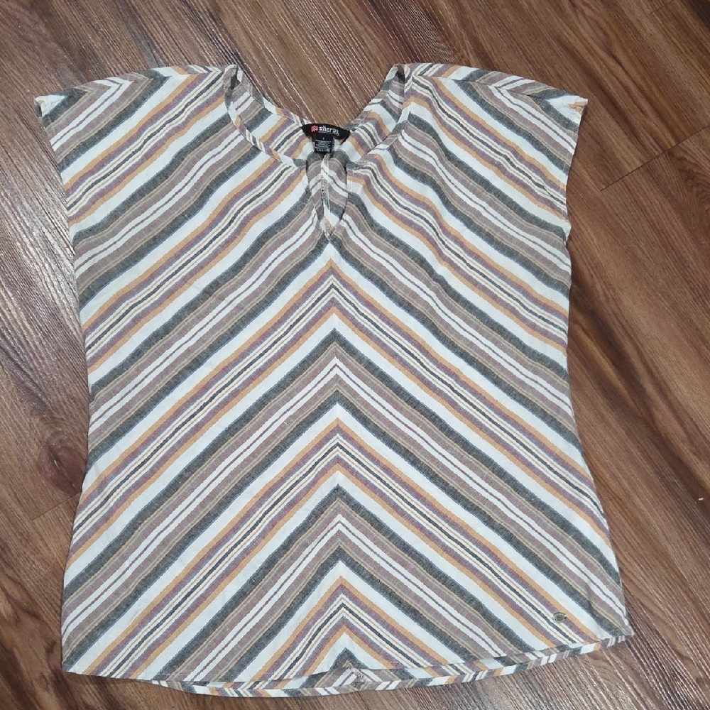 Sherpa Adventure Gear Striped Blouse Size Large